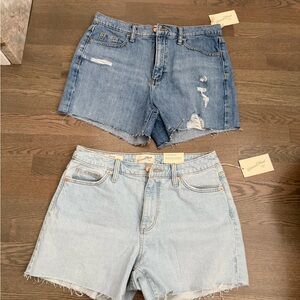Universal Thread Blue and Light Blue Jean Shorts